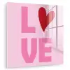 Love - Roze - Hart - Valentijn plexiglas 5mm klein -zzzproduct_nieuw