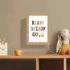 Kinderen - Auto - Wit - Quote - Ready Steady GO Light Box met kabel (Wandlamp kind) klein -sfeer2_kind