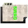 Slangenprint - SWAG - Neon - Groen Inductie beschemer met haakjes klein -3d