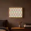 Barok - Retro - Kleurrijk Light Box met batterij (Wandlamp) middel 907 -sfeer4