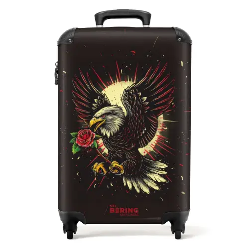 Tattoo style- De Adelaar en de Roos NBS - Handbagage koffer - Kinderen Unisex middel -productfoto_recht