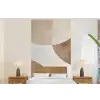 Snijdende cirkels - Overlappende vlakken fotobehang vinyl groot -bed