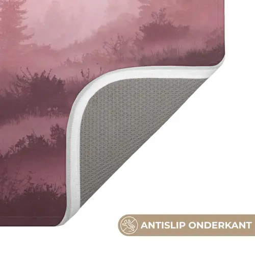 Landschap - Mistig - Roze WCmat klein -USP_AntislipNL