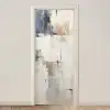 Aquarel - Abstract - Kunst deurposter klein -3d_beige