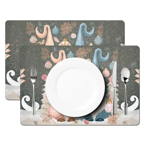 Kerst - Gnomen - Pastel Placemat vinyl groot -zzsfeer2_Kitchenyeah-website