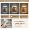 Schotse hooglander - Dieren portret - Natuur - Dier Light Box met kabel (Tafellamp) klein -USP_lichtkleurNL