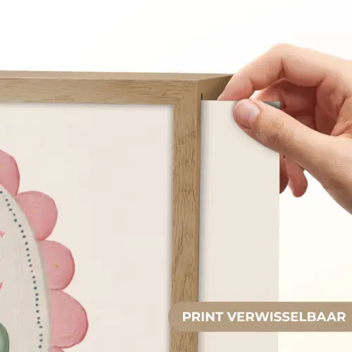 Tulp - Lijst - Ovaal - Illustratie Light Box met batterij (Wandlamp) middel -USP_websiteprintNL