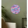 Regenbogen - Bloemen - Kleurrijk - Wolken Wandcirkel kunststof plaat 5mm dik klein -sfeer3