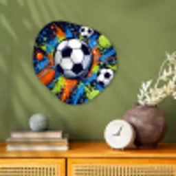 Sport - Ballen - Kleurrijk Wandcirkel Organisch Forex 3mm klein -sfeer2
