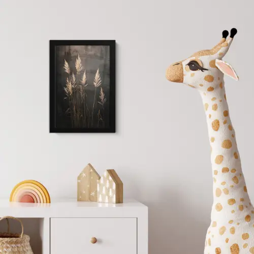 Siergras - Pluimen - Verlichting - Zwart fotolijst zwart zonder passe partout klein -usfeer4_kinderkamer