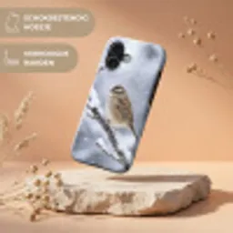 Vogel - Tak - Sneeuw - Winter Toughcase MagSafe Apple iPhone 17 klein -USP_RandenV_NL