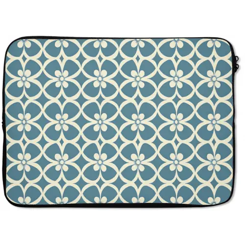 Patroon - Symmetrisch - Blauw laptophoes neopreen klein 279 -zkaufland3dotto
