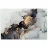 Zwart - Marmer - Luxe - Goud poster papier klein -3d