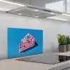 Taart - Edelstenen - Glitters - Roze keuken achterwand spatscherm klein -3d_schuin