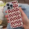 Rood - Druppelpatroon - Grafisch Hoesje iPhone 16 Pro Max met koord klein 804 -sfeer3