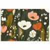 Bloemen - Illustratie - Groen poster papier klein -3d