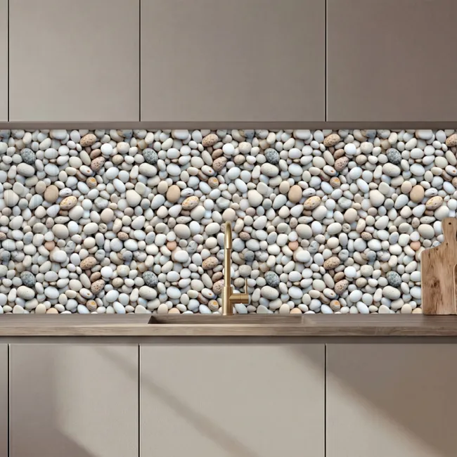 Zomer - Lichte - Kiezels keuken achterwand 2 middel 871 zz_3dshopping
