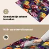 Viooltjes - Kleuren - Bloemblaadjes Inductie beschemer met haakjes klein 777 -ky-schoon-nl