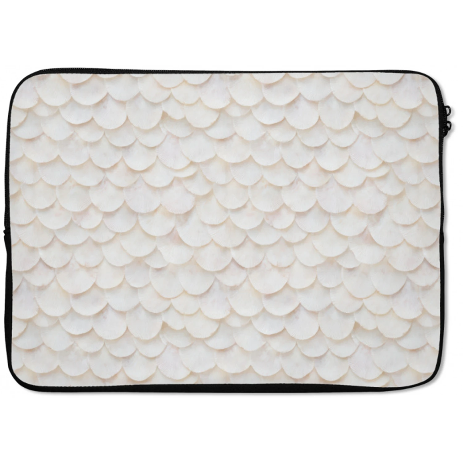 Schubben - Wit - Elegant laptophoes neopreen klein 279 -zkaufland3dotto