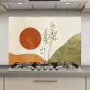Zon - Abstract - Takken - Oranje keuken achterwand spatscherm klein -3d_website