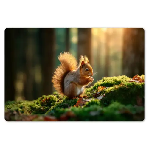 Eekhoorn - Nootje - Gras Placemat vinyl groot -zzsfeer1_Kitchenyeah-website