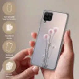 Bloemen - Bollen - Roze Telefoonhoesje Samsung Galaxy A12 klein -sfeer3_NL