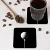 Golfbal - Minimalistisch - Wit onderzetter kurk middel -sfeer2