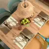 Champagne - Beige - Schaduw - Bubbels Placemat vinyl groot -zzsfeer5_Kitchenyeah-website