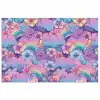 Regenbogen - Bloemen - Kleurrijk - Wolken poster papier klein -3d