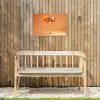 Drank - Oranje - Glitter - Disco Tuinposter op houten frame 2 cm dik klein -sfeer4