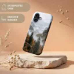 Bergen - Vallei - Mist - Herfst - Natuur Toughcase MagSafe Apple iPhone 17 klein -USP_RandenV_DE