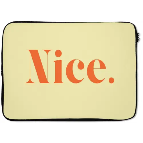 Nice - Oranje - Geel - Minimalistisch laptophoes neopreen klein -zkaufland3dotto