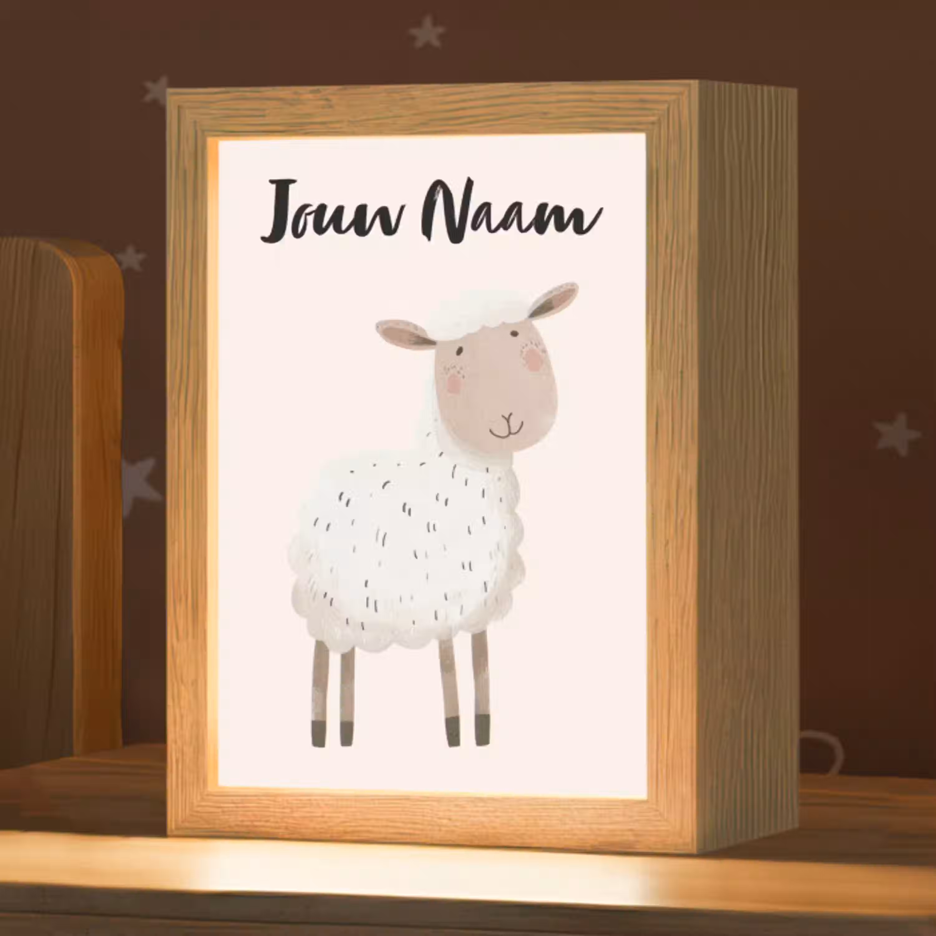 Schaap - Boerderij dier - Dieren Light Box met kabel (Kinderlampje) klein -zzz_3d_website