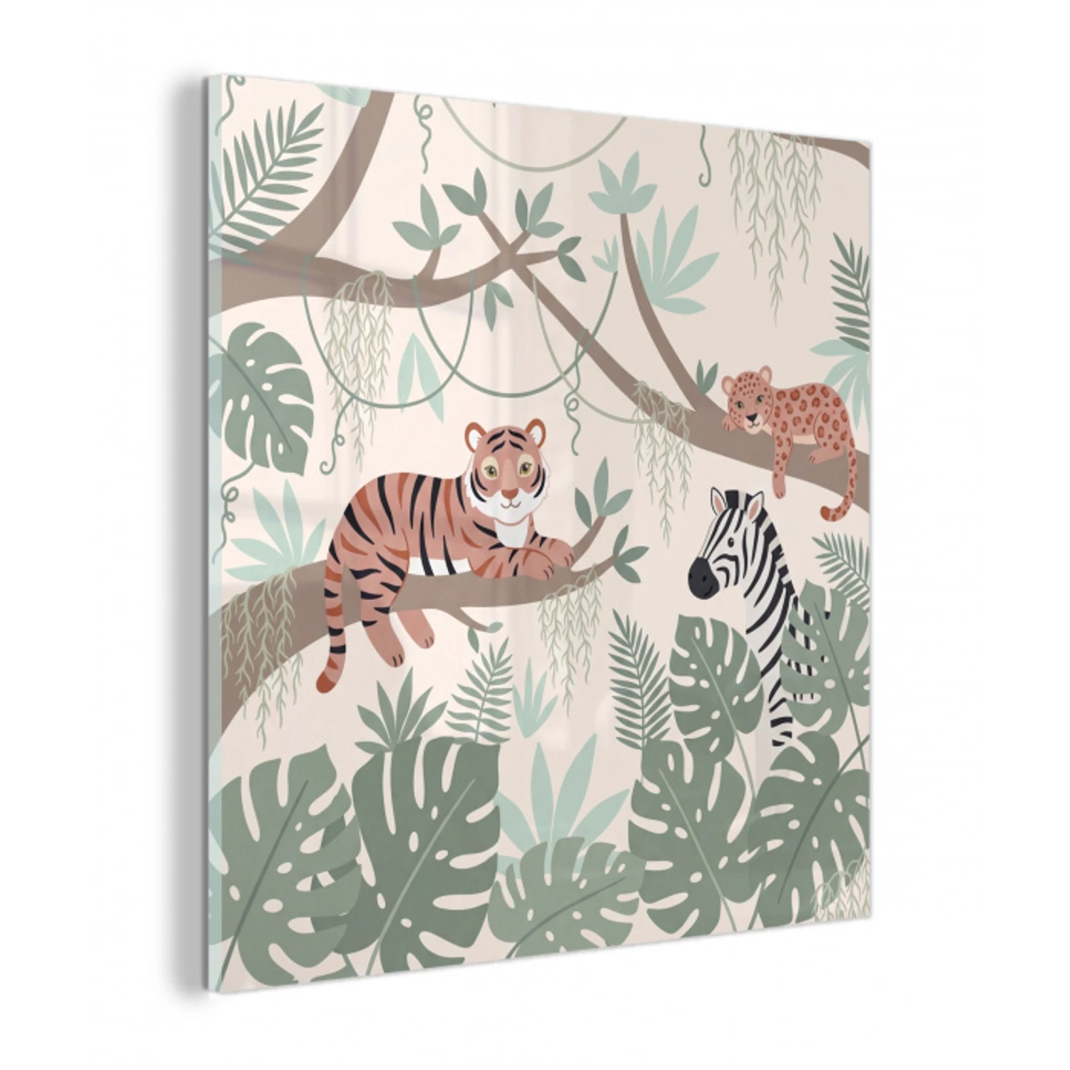 Jungle - Rustiek - Pastel plexiglas 5mm klein -z3d