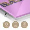 Felroze - Badass - Panterprint - Schaduw plexiglas 5mm klein -sfeer2