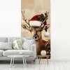 Kerst - Hert - Gewei - Rood fotobehang vinyl groot -woonkamer