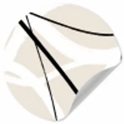 Lijn - Abstract - Minimalisme - Pastel Wandcirkel behangsticker klein -3d