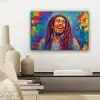Regenboogkleuren - Man - schilderij canvas 2cm klein -sfeer6