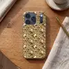 Druppels - Organisch - Goud Telefoonhoesje iPhone 17 Pro klein 878 -sfeer1