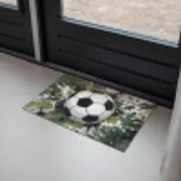 Voetbal - Verf - Spetters - Groen Deurmat klein -sfeer2