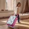 Zeedierenpatroon met dolfijnen, zeehonden en krabben Kinderkoffer - Roze klein -sfeer1