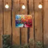Boom - Levensboom - Kleurrijk - Abstract tuinposter los doek klein -sfeer1