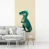 Dinosaurus - Turquoise - Stekels fotobehang vinyl groot -woonkamer
