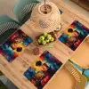 Wijn - Vrouw - Sfeervol - Kleurrijk Placemat vinyl groot -zzsfeer5_Kitchenyeah-website
