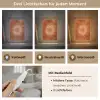 Abstract - Lijnen - Zonnestralen - Roodbruin Light Box met kabel (Tafellamp) klein -USP_lichtkleurDE