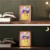 Zonnebril - Vrouw - Jas - Veren Light Box met kabel (Tafellamp) klein -sfeer3