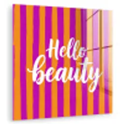 Modern - Hello - Oranje plexiglas 5mm klein -zzzproduct_nieuw
