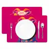 Geit - Hoorns - Kimono - Kleurrijk Placemat vinyl groot -zzsfeer2_Kitchenyeah-website