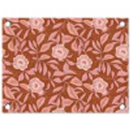 Patroon - Bladeren - Terracotta tuinposter los doek klein 239 -3d