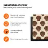 Schelpen - Bruin - Patroon Inductie beschermer vinyl 3mm klein -zzzzzzz-td-ups